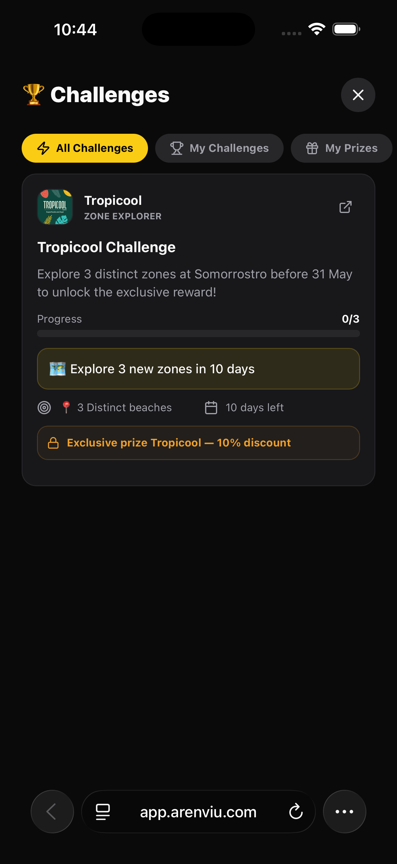 Branded Challenge in Arena